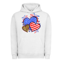 Pigment Lunar Rock American flag leopard hearts Urban Hoodie - Neo Western