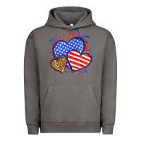 Pigment Tornado American flag leopard hearts Urban Hoodie - Neo Western