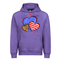 Tulip American flag leopard hearts Urban Hoodie - Neo Western