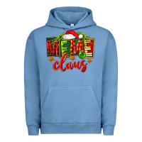Pigment Pebble Blue Christmas meme claus Urban Hoodie - FaDigitalArtStudio