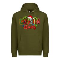 Army Green Cousin claus christmas Premium Hoodie - FaDigitalArtStudio