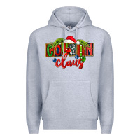 Heather Grey Cousin claus christmas Premium Hoodie - FaDigitalArtStudio