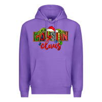 Purple Cousin claus christmas Premium Hoodie - FaDigitalArtStudio