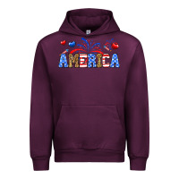 Mauve Wine Western America Urban Hoodie - Neo Western