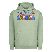 Pigment Oil Green Western America Urban Hoodie - Neo Western