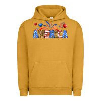 Pigment Peanut Butter Western America Urban Hoodie - Neo Western