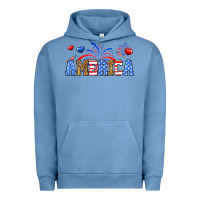 Pigment Pebble Blue Western America Urban Hoodie - Neo Western