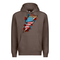 Coffee American lightning bolt Premium Hoodie - Neo Western