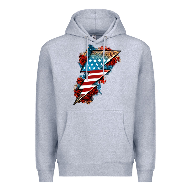 American Lightning Bolt Premium Hoodie by Neo Western | Teevron