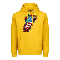 Lemon American lightning bolt Premium Hoodie - Neo Western
