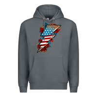 Rock American lightning bolt Premium Hoodie - Neo Western