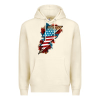 Sandshell American lightning bolt Premium Hoodie - Neo Western