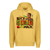Antique Gold black teacher  magic Premium Hoodie - AdoDesignShop