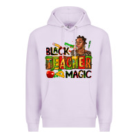 Lilac black teacher  magic Premium Hoodie - AdoDesignShop