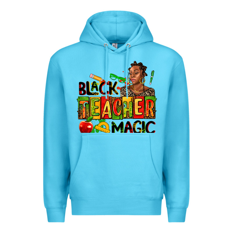 Black Teacher  Magic Premium Hoodie by AdoDesignShop | Teevron