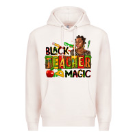 Pale Pink black teacher  magic Premium Hoodie - AdoDesignShop