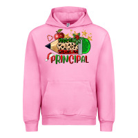 Fuchsia Pink christmas principal pencil Urban Hoodie - FaDigitalArtStudio