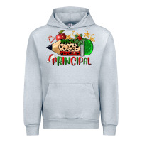 Heather Grey christmas principal pencil Urban Hoodie - FaDigitalArtStudio