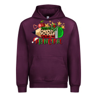 Mauve Wine christmas principal pencil Urban Hoodie - FaDigitalArtStudio