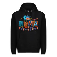 Black All American Mama 4th of July Premium Hoodie - CowGirlArtShop