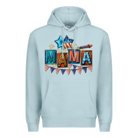 Blue Mist All American Mama 4th of July Premium Hoodie - CowGirlArtShop
