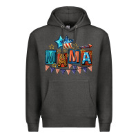Charcoal Heather All American Mama 4th of July Premium Hoodie - CowGirlArtShop