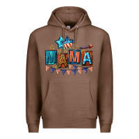 Chestnut All American Mama 4th of July Premium Hoodie - CowGirlArtShop