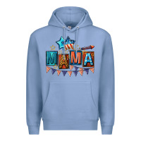 Colony Blue All American Mama 4th of July Premium Hoodie - CowGirlArtShop