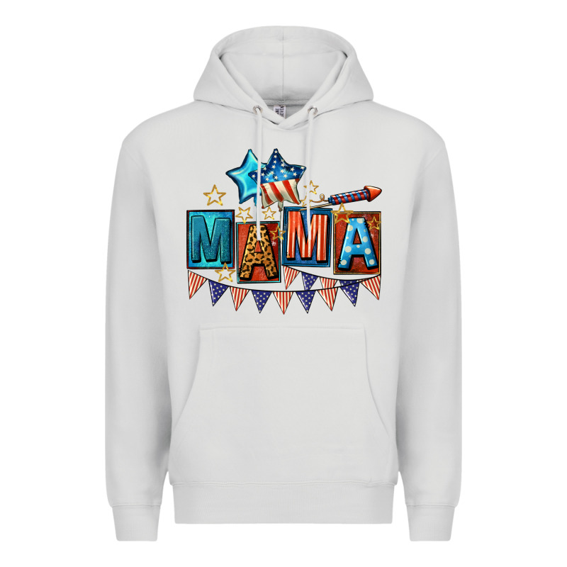 All American Mama 4th Of July Premium Hoodie by CowGirlArtShop | Teevron