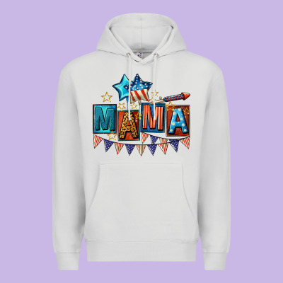 All American Mama 4th Of July Premium Hoodie Designed By Cowgirlartshop
