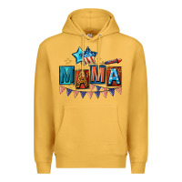 Mustard All American Mama 4th of July Premium Hoodie - CowGirlArtShop