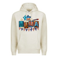 Oatmeal Heather All American Mama 4th of July Premium Hoodie - CowGirlArtShop