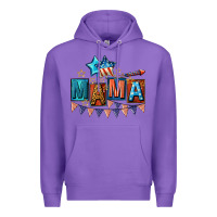 Purple All American Mama 4th of July Premium Hoodie - CowGirlArtShop