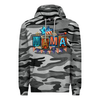 Slate Camo All American Mama 4th of July Premium Hoodie - CowGirlArtShop