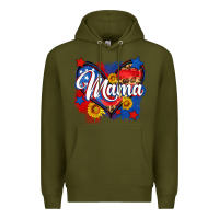 Army Green American mama heart Premium Hoodie - Neo Western