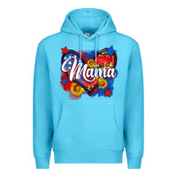 Ocean Blue American mama heart Premium Hoodie - Neo Western