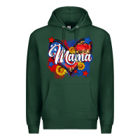 Sports Green American mama heart Premium Hoodie - Neo Western
