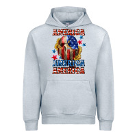 Heather Grey America skeleton 4th of july Urban Hoodie - CowGirlArtShop