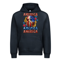 Navy America skeleton 4th of july Urban Hoodie - CowGirlArtShop