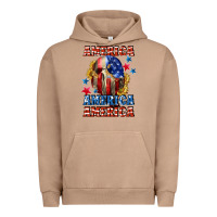 Pigment Burro America skeleton 4th of july Urban Hoodie - CowGirlArtShop