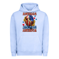 Pigment Grape Ice America skeleton 4th of july Urban Hoodie - CowGirlArtShop