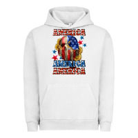 Pigment Lunar Rock America skeleton 4th of july Urban Hoodie - CowGirlArtShop