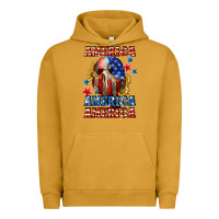 Pigment Peanut Butter America skeleton 4th of july Urban Hoodie - CowGirlArtShop