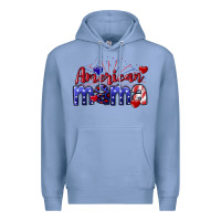 Colony Blue American Mama 4th of july Premium Hoodie - CowGirlArtShop