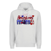 Dove Grey American Mama 4th of july Premium Hoodie - CowGirlArtShop