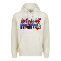 Oatmeal Heather American Mama 4th of july Premium Hoodie - CowGirlArtShop