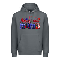 Rock American Mama 4th of july Premium Hoodie - CowGirlArtShop