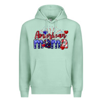 Seafoam American Mama 4th of july Premium Hoodie - CowGirlArtShop