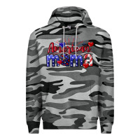 Slate Camo American Mama 4th of july Premium Hoodie - CowGirlArtShop