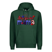 Sports Green American Mama 4th of july Premium Hoodie - CowGirlArtShop